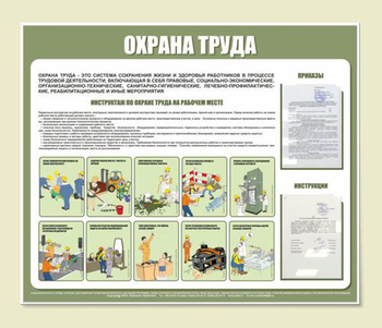С01 Стенд охрана труда (1200х1000 мм, Пластик ПВХ 3 мм, Прямая печать на пластик) - Стенды - Стенды по охране труда - . Магазин Znakstend.ru